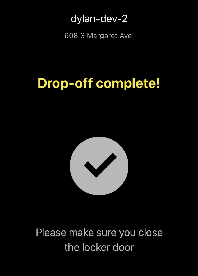 locker drop off